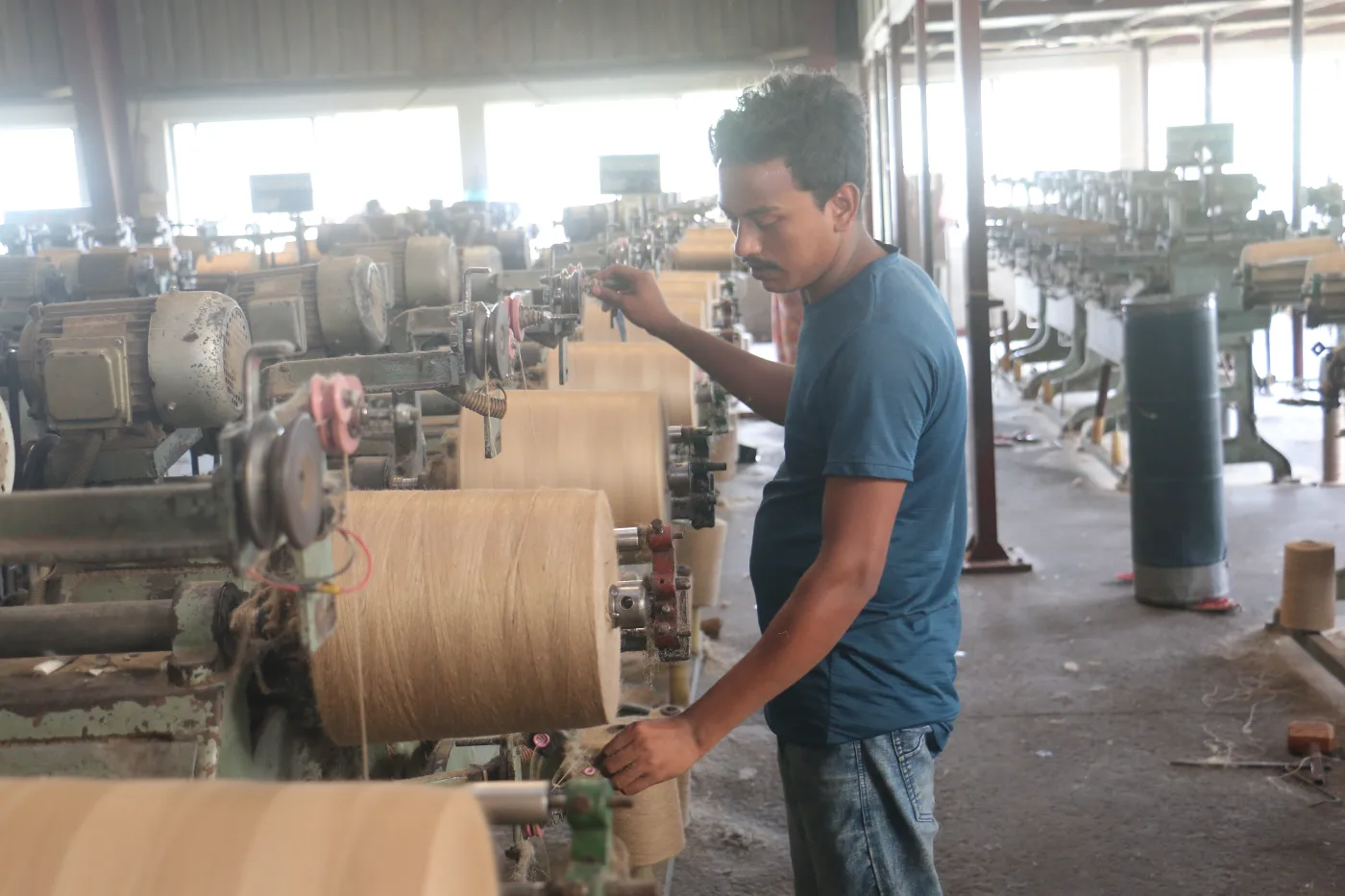 Skilled jute yarn production in Bangladesh for European buyers