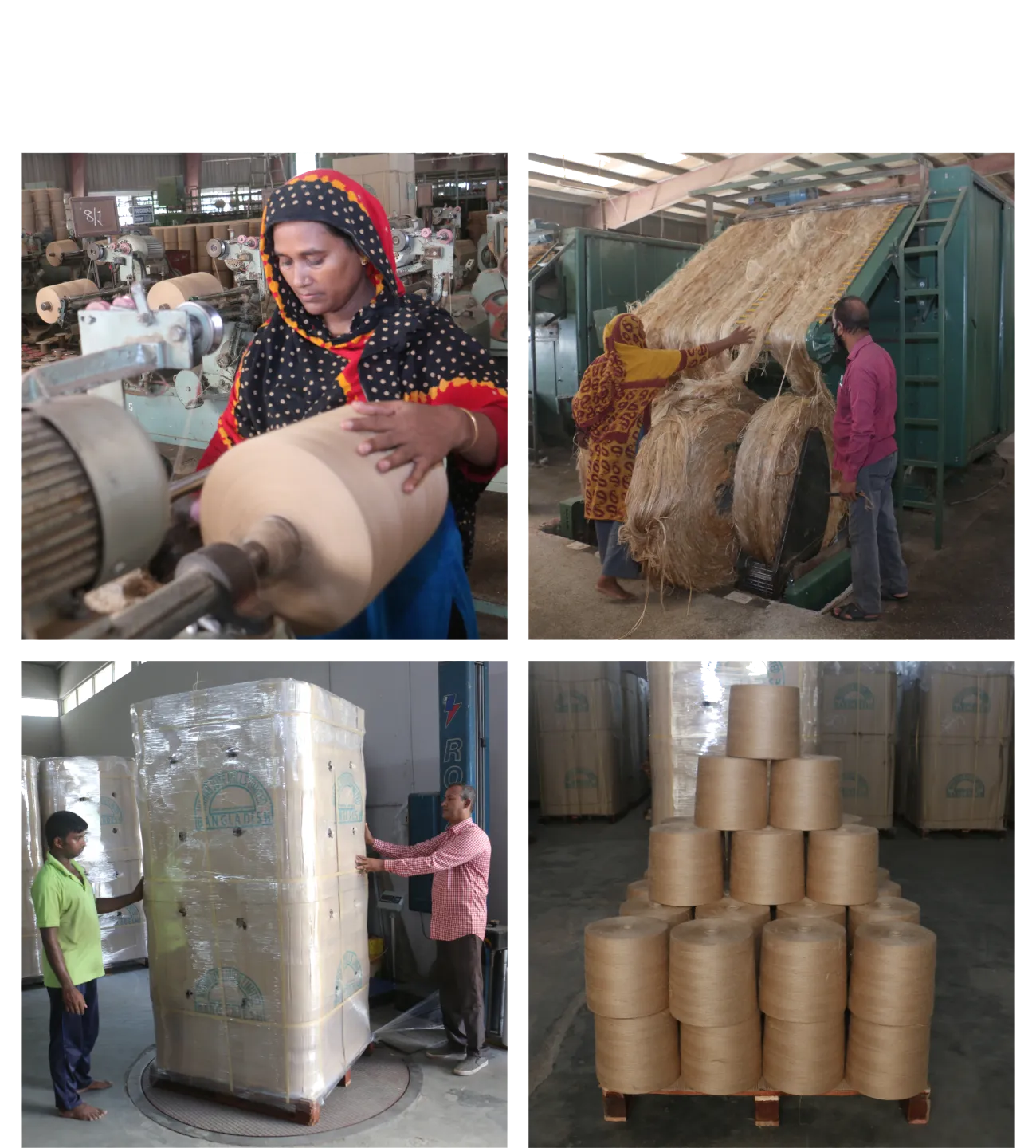 Wahab Jute Mills operations collage, Khulna Bangladesh